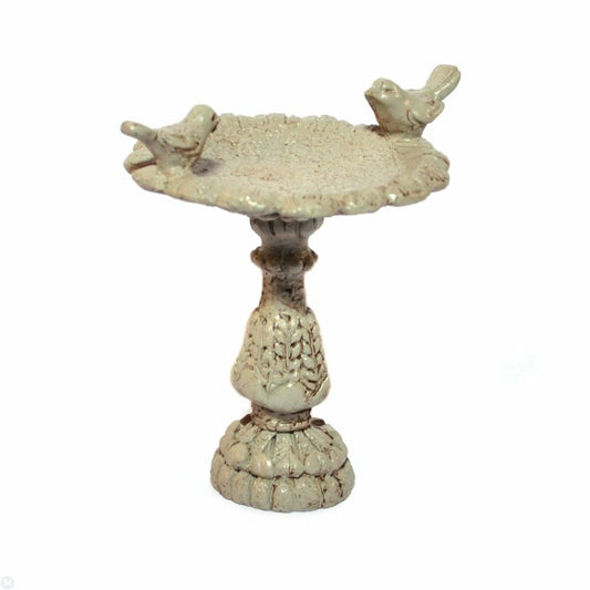 Decorative Bird Bath Dolls House Grey Stone Bird Bath Miniature 1:12 scale Garden decoration