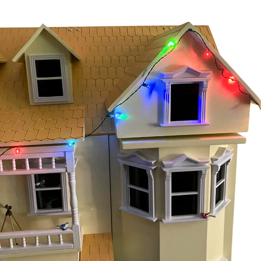 Flickering Coloured Battery Christmas Lights