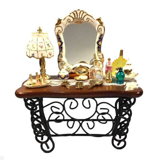 Bedroom & Nursery Furniture Cosmetic Table 1:12 scale Dolls House Miniature