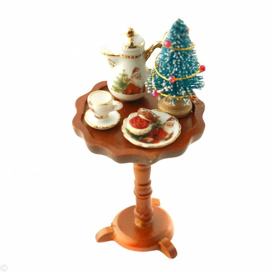 Dolls House Christmas Table Jar Plate and Cookies Miniature Reutter Accessory Xmas tree